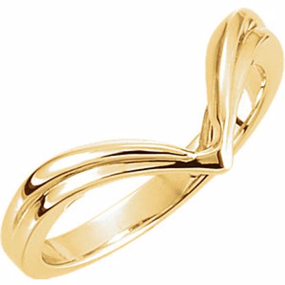 50016:145857:P 14kt Yellow V-Shape Fashion Ring