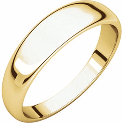 HRT9:146235:P 10kt Yellow 5mm Half Round Tapered Band