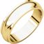 HRE14.5:149587:P 10kt Yellow 5mm Half Round Edge Band