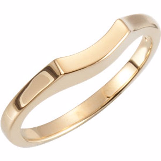 12503:154876:P 18kt Yellow Band for 6.5mm Engagement Ring 