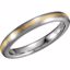 5772:157178:P 18kt Yellow & Platinum 3.5mm Band Size 12.5