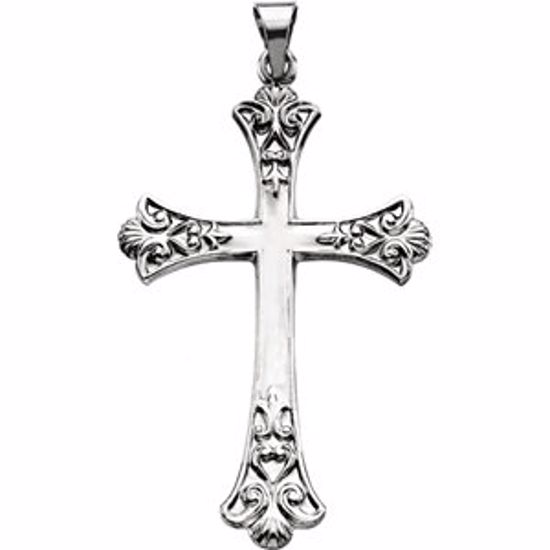 R16193:164224:P Platinum 38x26mm Cross Pendant