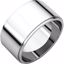 FE13.5:164949:P 14kt White 10mm Flat Edge Band