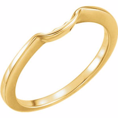 12696:215336:P 10kt Yellow Band for 4.4mm Engagement Ring