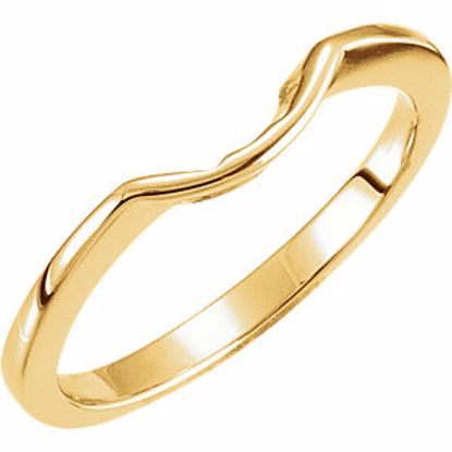 12720:204526:P 14kt Yellow 7x5mm Band for Engagement Ring