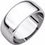 HR13:218560:P Platinum 8mm Half Round Band