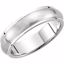 50165:222575:P 14kt White 5mm Design Band Size 8.5