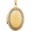 21963:238975:P 14kt Two-Tone Oval Locket