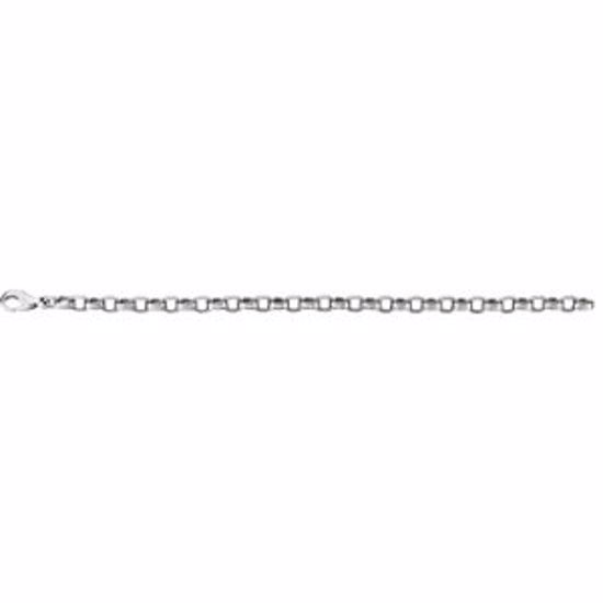 CH354:241093:P Sterling Silver 6.75mm Flat Cable 7" Chain
