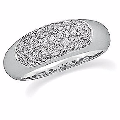 61231:246313:P 14kt White 1/2 CTW Diamond Anniversary Band Size  8