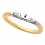 61257:249648:P 14kt Yellow & White 1/6 CTW Diamond Band