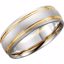 50240:254549:P 14kt White & Yellow 7mm Band Size 8