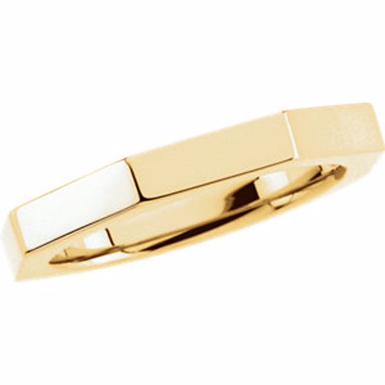 120421:260009:P 10kt Yellow 3.75mm Octagon Band Size Size 11