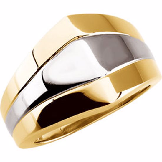 50275:271587:P 18kt Yellow & White Fashion Ring