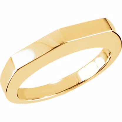 50467:294909:P 14kt Yellow Stackable Ring