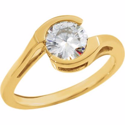 63218:289389:P Bezel Solitiare Engagement Ring