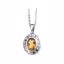 63563:297538:P Genuine Citrine & Diamond Necklace