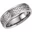 50519:298870:P 14kt White 7mm Celtic Band Size 7