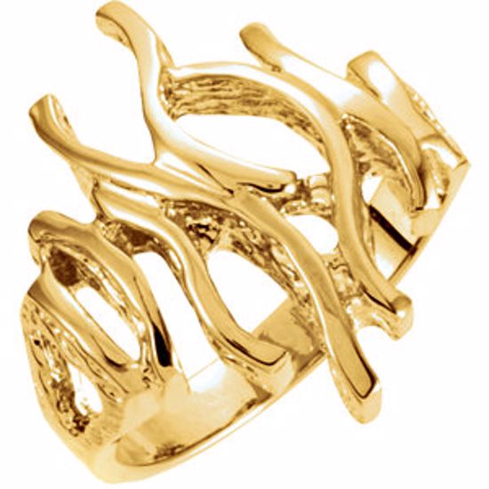 5328:19785:P 14kt Yellow Fashion Ring