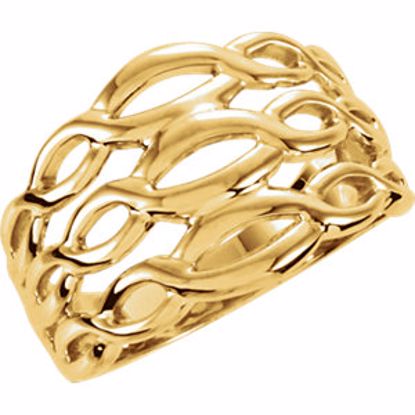 5458:28311:P 14kt Yellow Infinity-Inspired Fashion Band