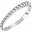 4784:19697:P 14kt White 2mm Fancy Band