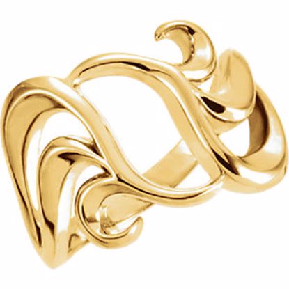 5473:33034:P 14kt Yellow Freeform Remount Ring