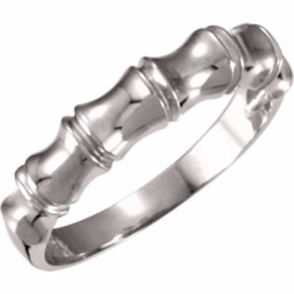 10610:33912:P 14kt Yellow 5mm Men's Bamboo Design Tapered Band