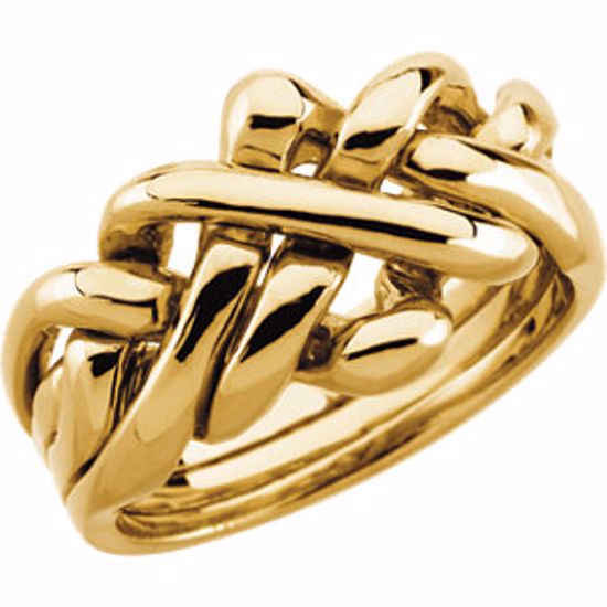 5144:33752:P 10kt Yellow Gents Puzzle Ring