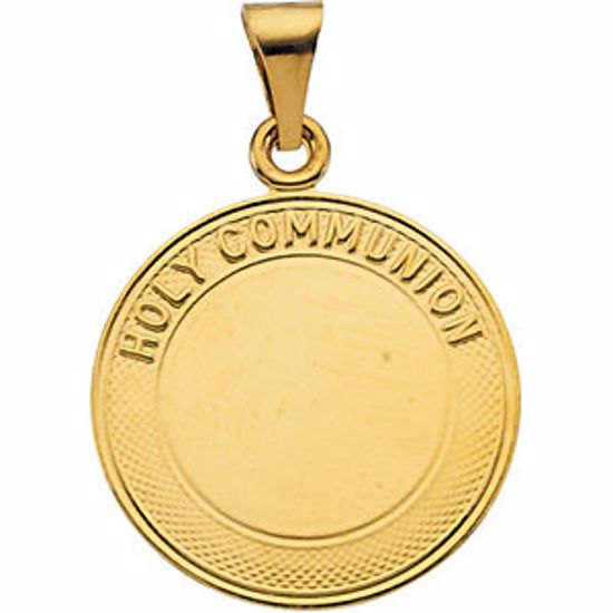 R16433:103647:P 14kt Yellow 19mm Holy Communion Pendant