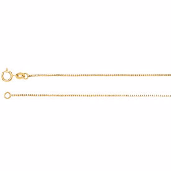 CH80:105112:P 14kt Yellow .75mm Solid Box 24" Chain