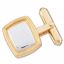 81292:115519:P 18kt Yellow & Platinum 14x16mm Square Cuff Link