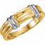 5795:121665:P 14kt Two-Tone 7mm Gents Duo Band