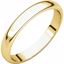 HRL6:148507:P 18kt Yellow 4mm Half Round Light Band