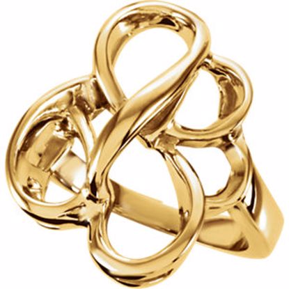 5919:144342:P 14kt Yellow Metal Fashion Ring 
