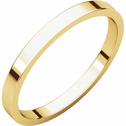 F6.5:143353:P 10kt Yellow 2mm Flat Band