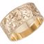 50065:145002:P 14kt Yellow 10mm Hand Engraved Band Size 6