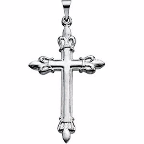 R16103:164211:P Fleur-de-lis Cross Pendant