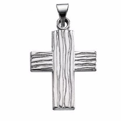 R41030:166044:P Sterling Silver 23x19mm The Rugged Cross® Pendant without Packaging