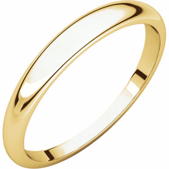 HRT11:146243:P 10kt Yellow 3mm Half Round Tapered Band