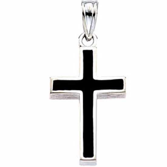 R4010BK:170500:P Cross Pendant