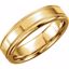 50098:192397:P 14kt Yellow 6mm Design Band Size 5