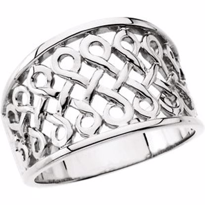 5178:224277:P Platinum Infinity-Inspired Woven Design Band