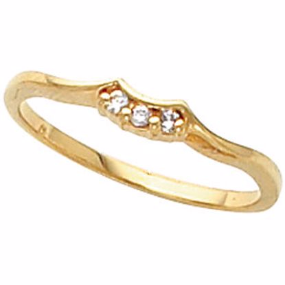 60018:206975:P 14kt Yellow .05 CTW Diamond Band