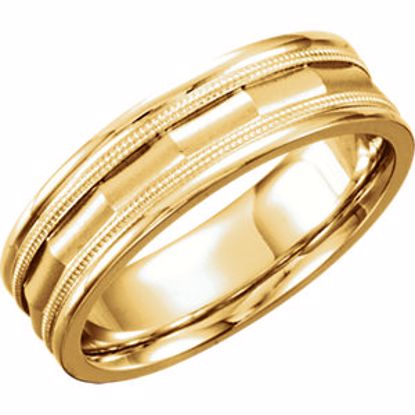 50187:235863:P 14kt Yellow 6mm Comfort Fit Band Size 8.5