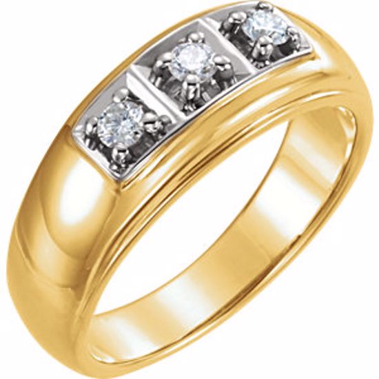 60693:209272:P 14kt Yellow 1/3 CTW Diamond Ring