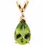 61109:209840:P Genuine Peridot & Diamond Pendant