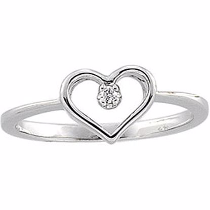 60358:251556:P Diamond Heart Ring