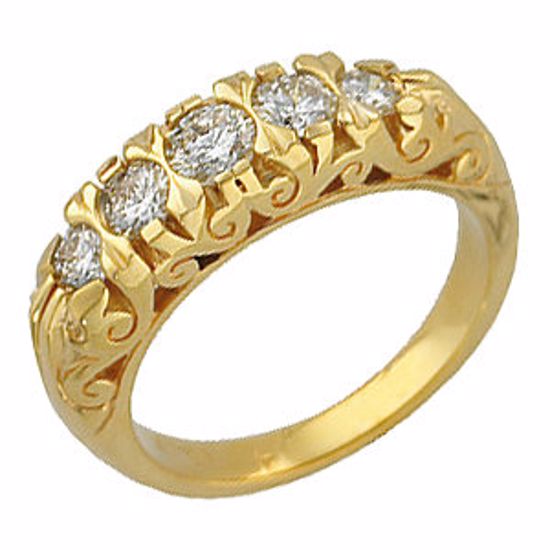 61572:252228:P 14kt Yellow 3/4 CTW Diamond Anniversary Band