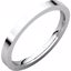 FIR6:223853:P 14kt White 2mm Flat Comfort Fit Band