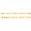 CH494:244889:P 14kt Yellow 5mm Solid Figaro 24" Chain